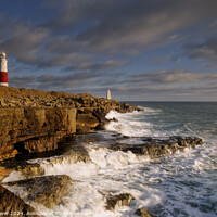 Buy canvas prints of Portland Bill Lighthouse at Sunset by Paul Brewer