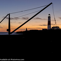 Buy canvas prints of Portland Bill Lighthouse through the Red Crane by Paul Brewer