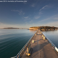 Buy canvas prints of Stone Pier and Nothe Fort by Paul Brewer