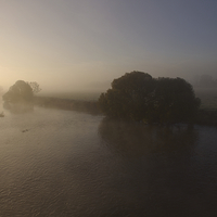 Buy canvas prints of River Stour at Sunrise by Paul Brewer