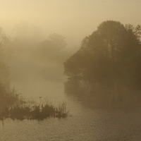 Buy canvas prints of River Stour at Sunrise by Paul Brewer