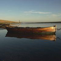 Buy canvas prints of Boats along the Fleet Dorset by Paul Brewer