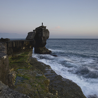 Buy canvas prints of Pullpit Rock at Sunset by Paul Brewer
