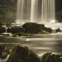 Buy canvas prints of Sgwd yr Eira, Brecon Beacons Waterfall, by Paul Brewer