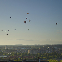 Buy canvas prints of  Balloons Fly over Bristol by Paul Brewer