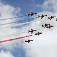 Buy canvas prints of Red Arrows 3 by Paul Brewer