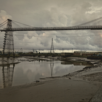 Buy canvas prints of  Newport Transport Bridge by Paul Brewer