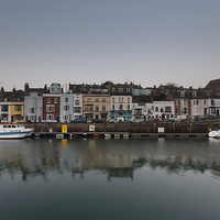 Buy canvas prints of  Weymouth's Harbour front at Sunrise April 2015 by Paul Brewer