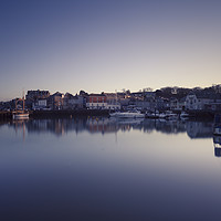 Buy canvas prints of Padstow Harbour in early evening spring 2016,  by Paul Brewer