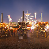 Buy canvas prints of Nighttime at the Great Dorset Steam Fair 2016 by Paul Brewer