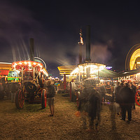 Buy canvas prints of After dark at the Great Dorset Steam Fair 2016 by Paul Brewer