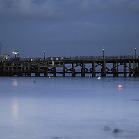 Buy canvas prints of Swanage Pier in Winter by Paul Brewer