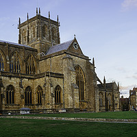 Buy canvas prints of Sherborne Abbey in Autumn  by Paul Brewer
