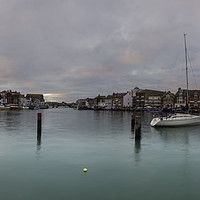 Buy canvas prints of Weymouth Harbour on New Years Day by Paul Brewer