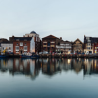 Buy canvas prints of Weymouth Harbour in early evening by Paul Brewer