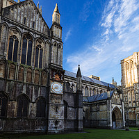 Buy canvas prints of Wells Cathedral at Sunrise by Paul Brewer