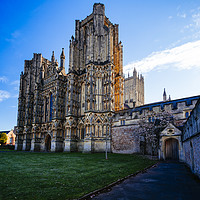 Buy canvas prints of Wells Cathedral early in Spring  by Paul Brewer