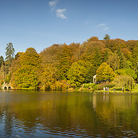 Buy canvas prints of Stourhead Wiltshire Panoramic by Paul Brewer