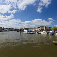 Buy canvas prints of The M Shed and Bristol Panoramic by Paul Brewer