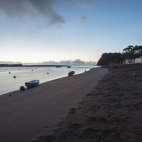Buy canvas prints of Shaldon looking towards Teignmouth at Sunrise by Paul Brewer