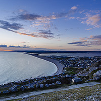 Buy canvas prints of Portland View to Chesil Beach by Paul Brewer