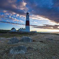 Buy canvas prints of Portland Bill in Autumn at sunrise by Paul Brewer