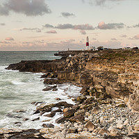 Buy canvas prints of Portland Bill Lighthouse on Winter at Sunrise by Paul Brewer