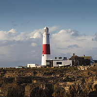 Buy canvas prints of Portland Bill Lighthouse in Winter at Sunrise by Paul Brewer