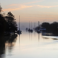 Buy canvas prints of River Frome at Wareham by Paul Brewer