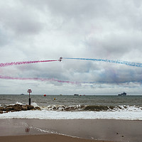 Buy canvas prints of The Red Arrows at Bournemouth by Paul Brewer