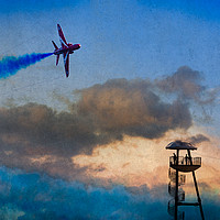 Buy canvas prints of The Red Arrows at Bournemouth by Paul Brewer