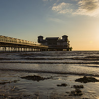 Buy canvas prints of Weston Super Mare Pier at sunset by Paul Brewer