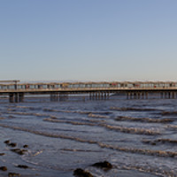 Buy canvas prints of Weston Super Mare Pier Panoramic by Paul Brewer