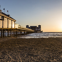 Buy canvas prints of Weston Super Mare Pier at Sunset  by Paul Brewer