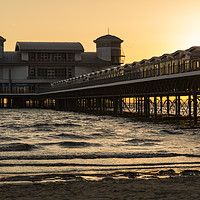 Buy canvas prints of Weston Super Mare Pier at Sunset by Paul Brewer