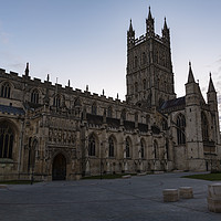 Buy canvas prints of Gloucester Cathedral at Sunrise by Paul Brewer