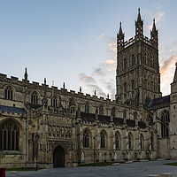 Buy canvas prints of Gloucester Cathedral at Sunrise by Paul Brewer