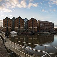 Buy canvas prints of Gloucester Docks at Sunrise  by Paul Brewer