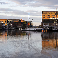 Buy canvas prints of Alexandra Warehouse Gloucester Docks  by Paul Brewer