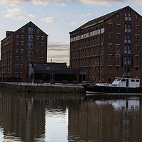 Buy canvas prints of Vinings Warehouse Gloucester Docks  by Paul Brewer