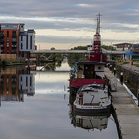Buy canvas prints of Gloucester Docks at Sunrise by Paul Brewer