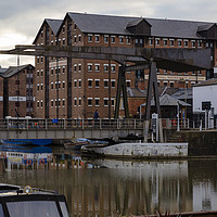 Buy canvas prints of National Waterways Museum Gloucester Docks  by Paul Brewer