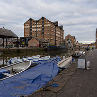 Buy canvas prints of National Waterways Museum Gloucester Docks  by Paul Brewer