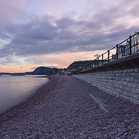 Buy canvas prints of Evening in Sidmouth by Paul Brewer