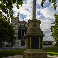 Buy canvas prints of Gloucester Cathedral in Spring by Paul Brewer