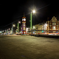 Buy canvas prints of Weymouth Clock at Night by Paul Brewer