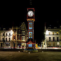 Buy canvas prints of Weymouth Clock in Winter by Paul Brewer