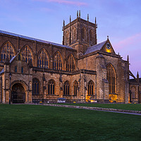 Buy canvas prints of Sherborne Abbey in Winter by Paul Brewer