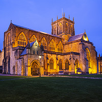 Buy canvas prints of Sherborne Abbey at Sunset by Paul Brewer