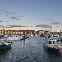 Buy canvas prints of Weymouth Marina in Winter by Paul Brewer